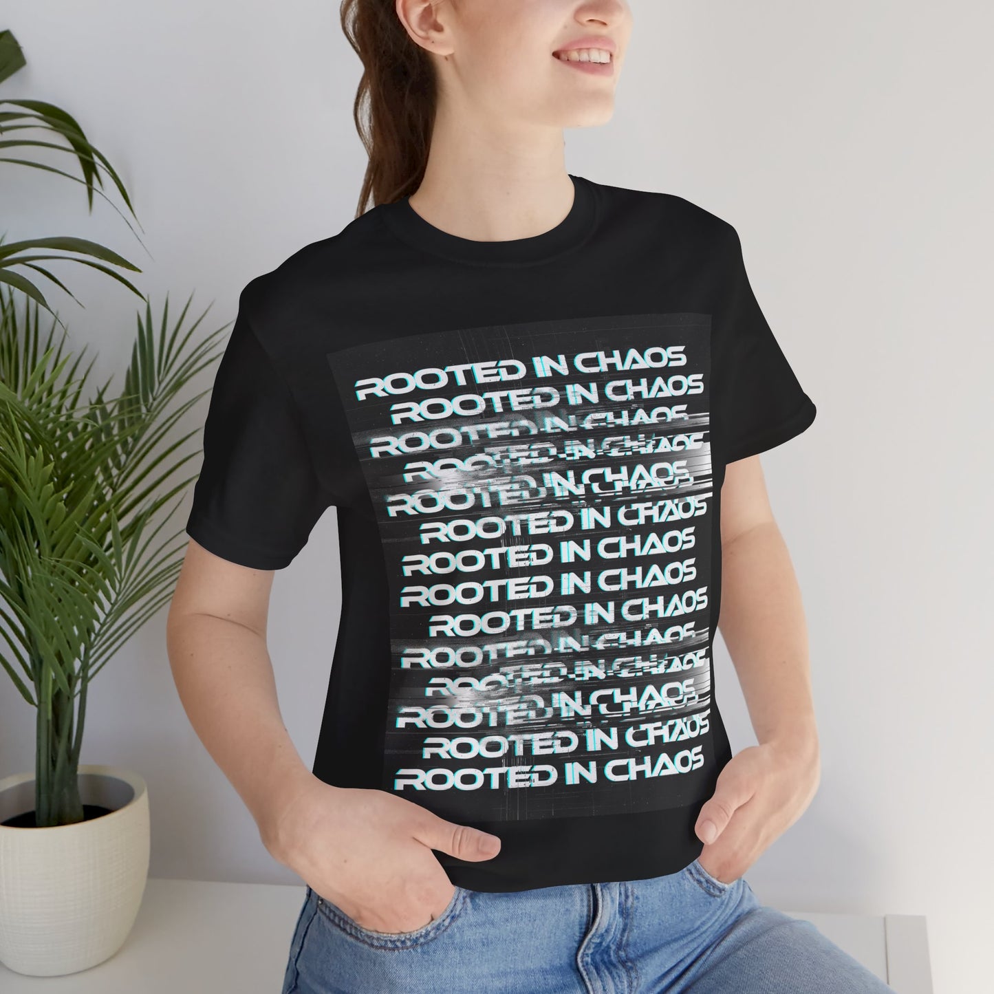 Rooted In Chaos - Enter The Glitch Back T-shirt