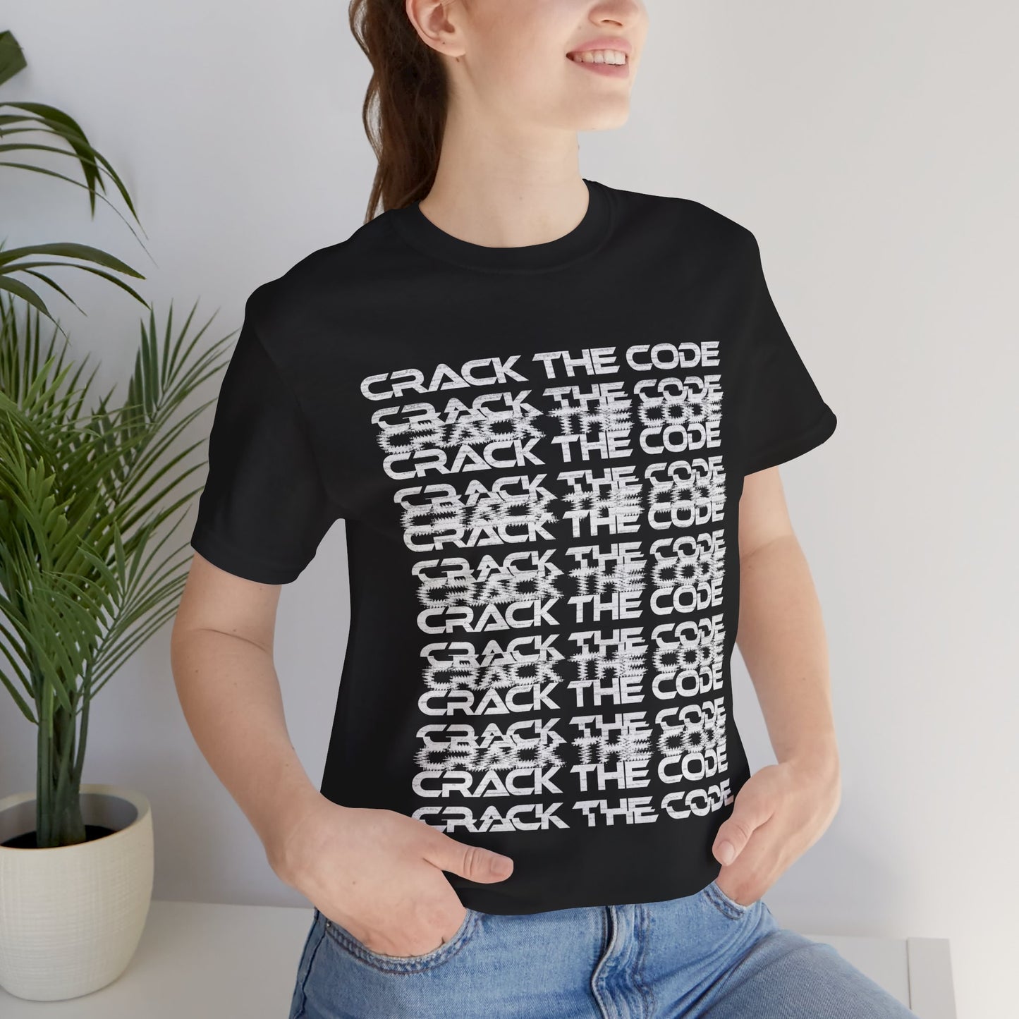 Crack The Code - Enter The Glitch Back T-shirt