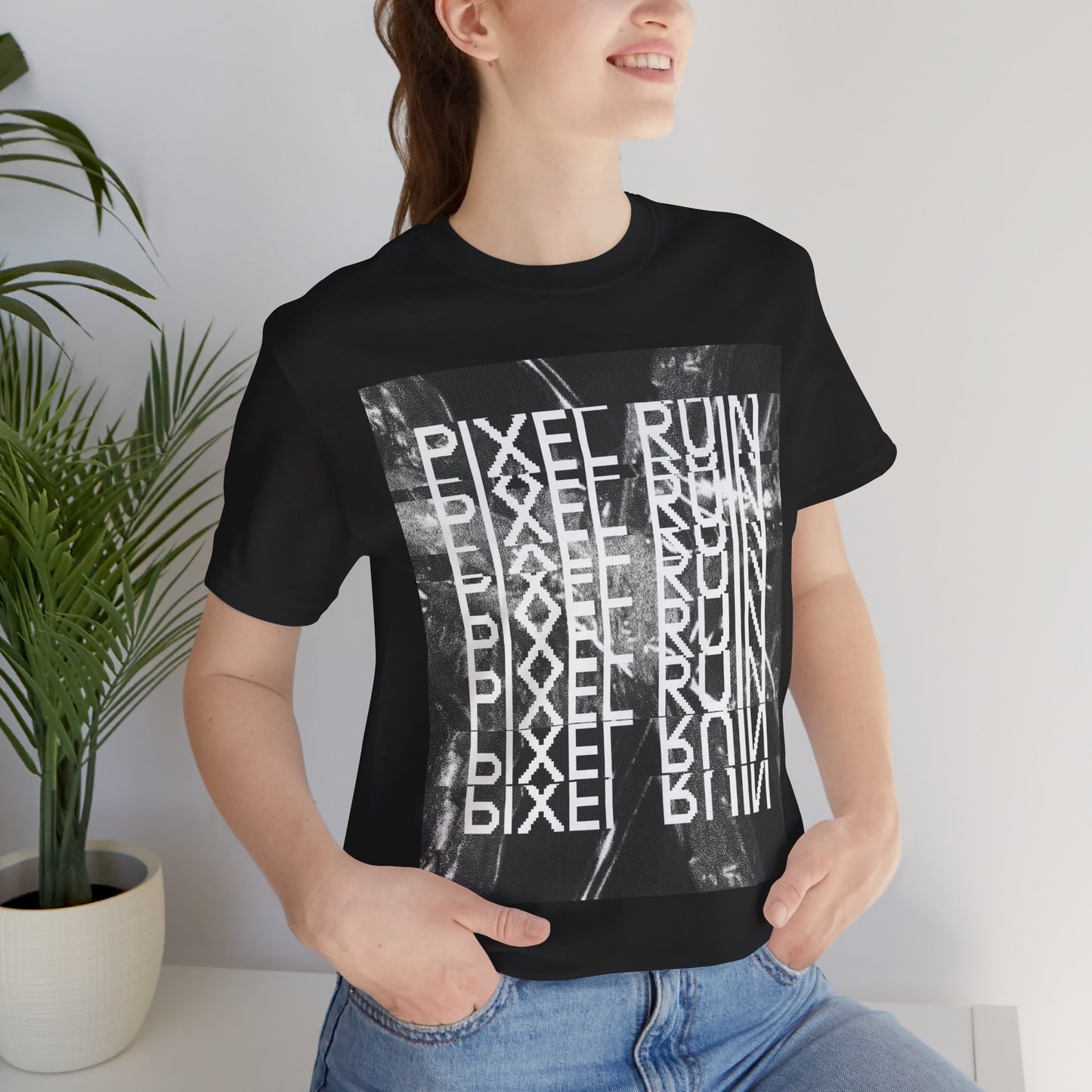 Pixel Ruin - Enter The Glitch Back T-shirt