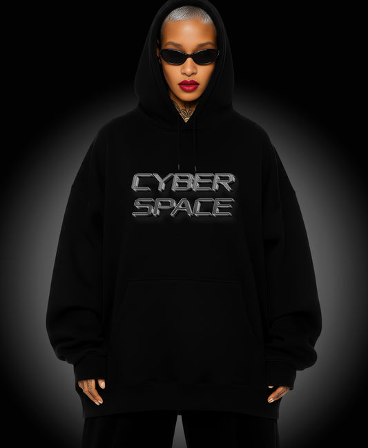 Cyber Space - Enter The Glitch Back Hoodie