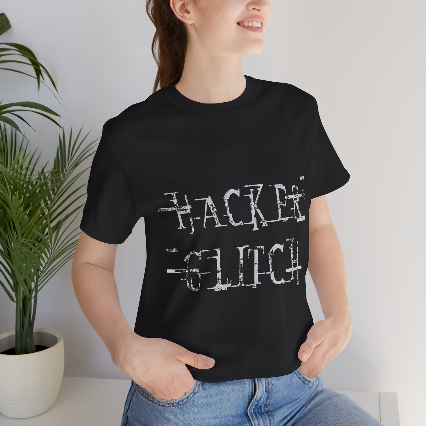 Hacker Glitch - Enter The Glitch Back T-shirt