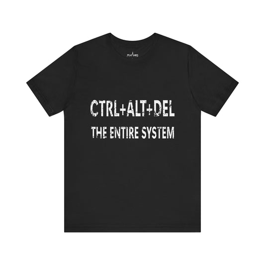 CTRL + ALT + DEL - Enter The Glitch Back T-shirt