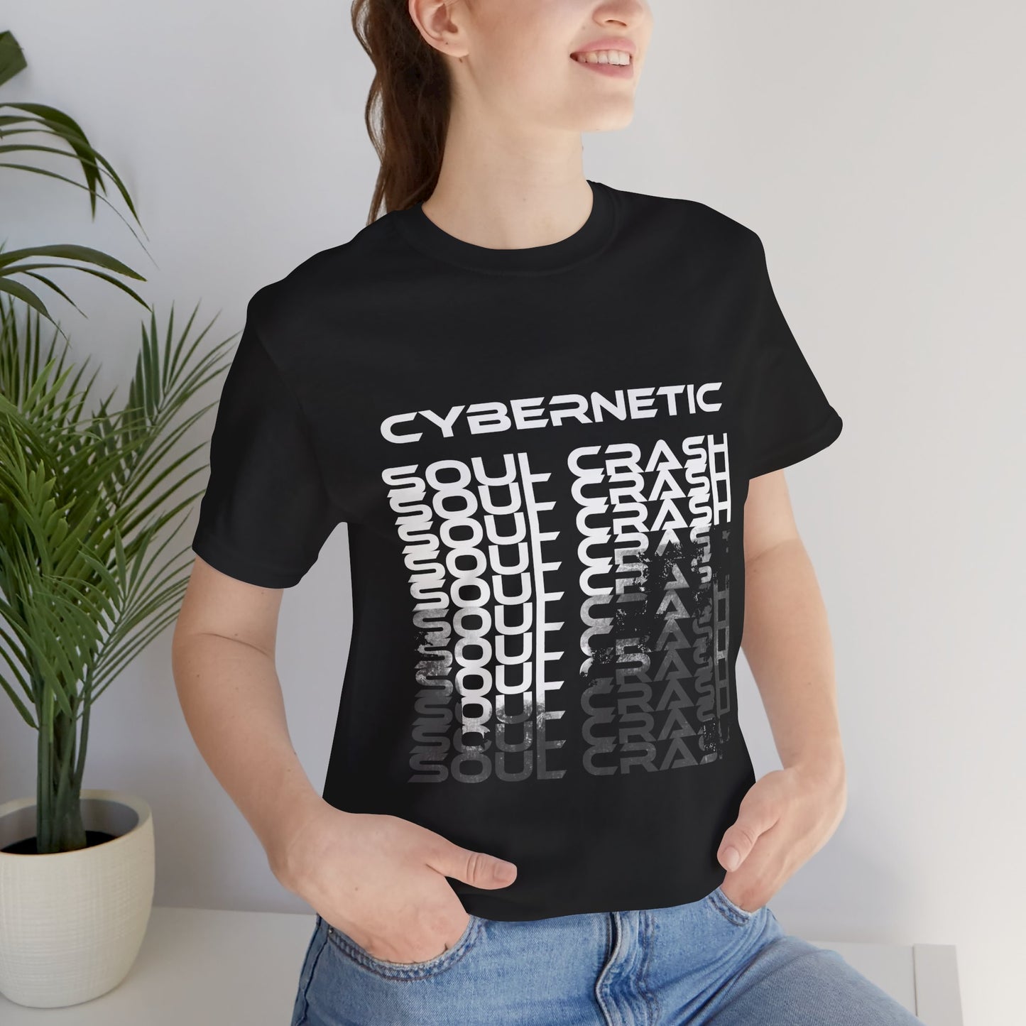 Cybernetic Soul Crash - Enter The Glitch Back T-shirt