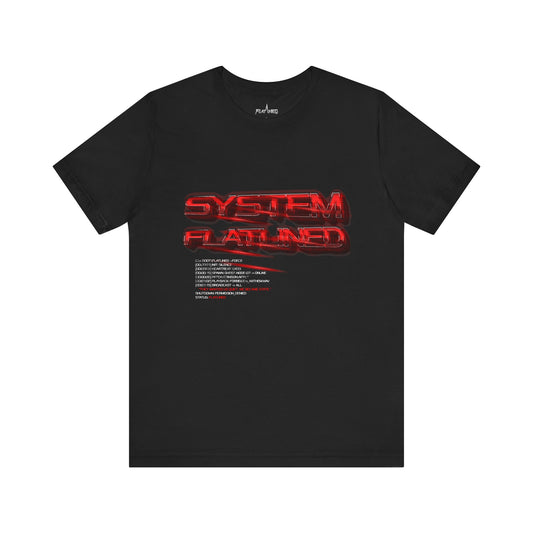System Flatlined - Enter The Glitch Back T-shirt
