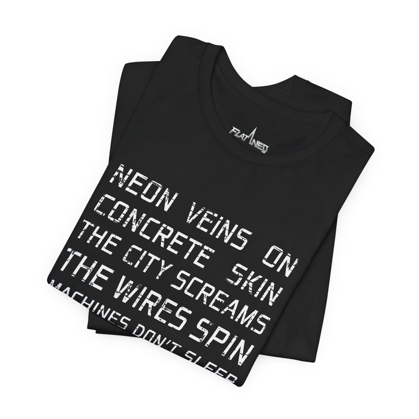Neon Veins - Enter The Glitch Back T-shirt