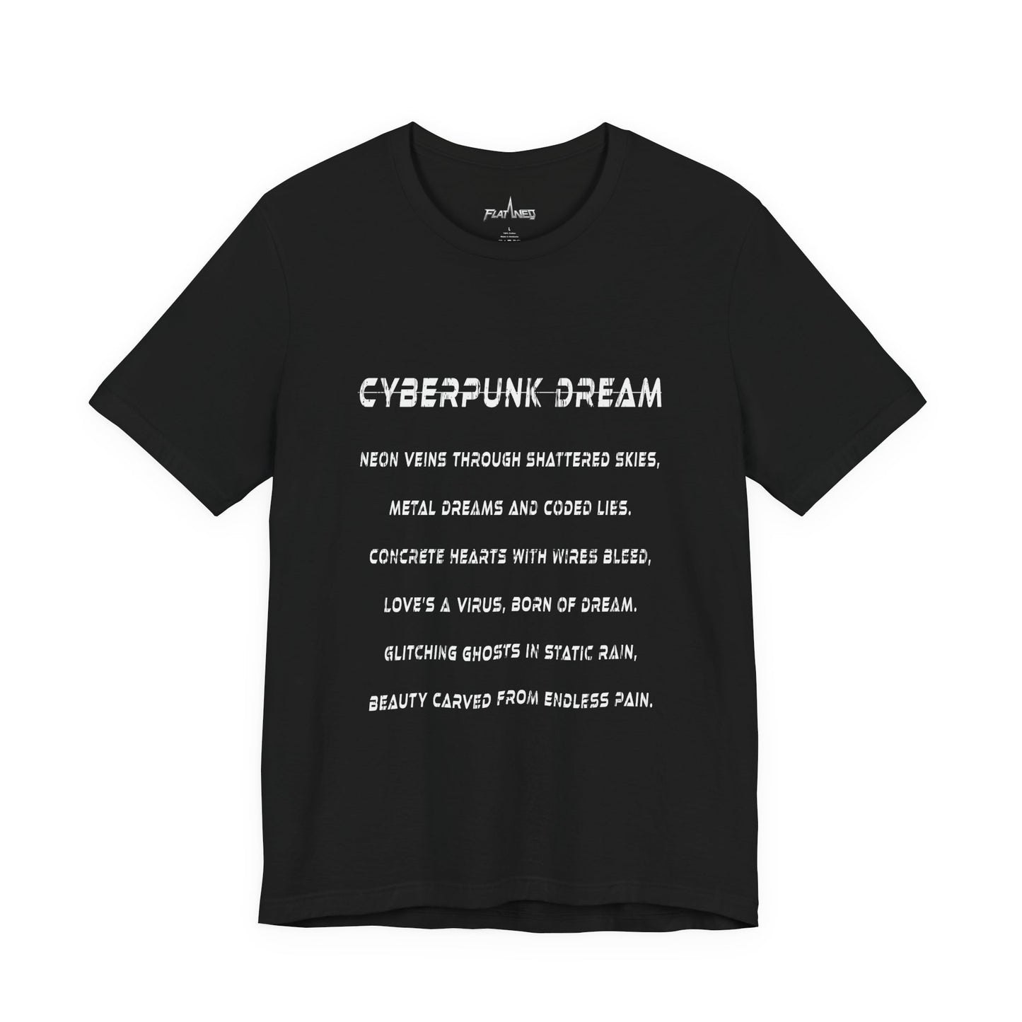Cyberpunk Dream - Enter The Glitch Back T-shirt