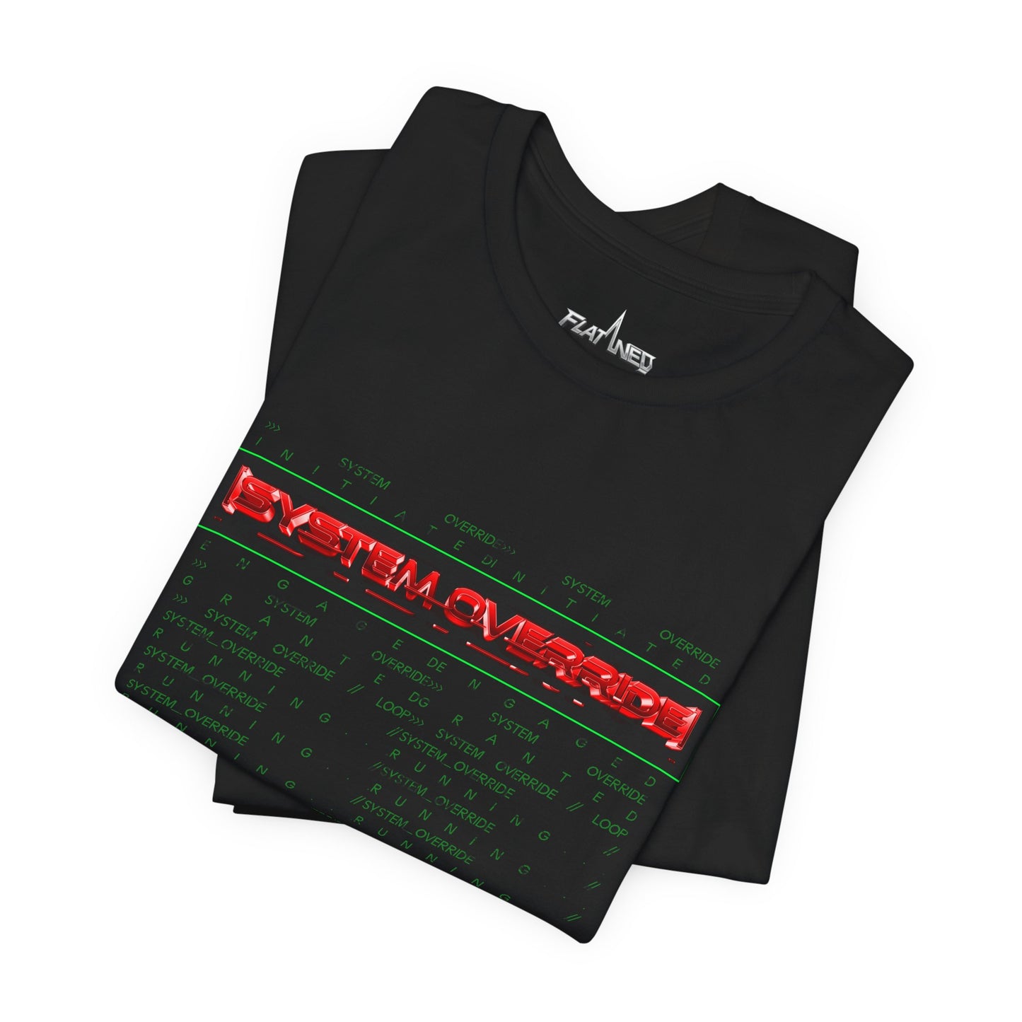 System Override - Enter The Glitch Back T-shirt