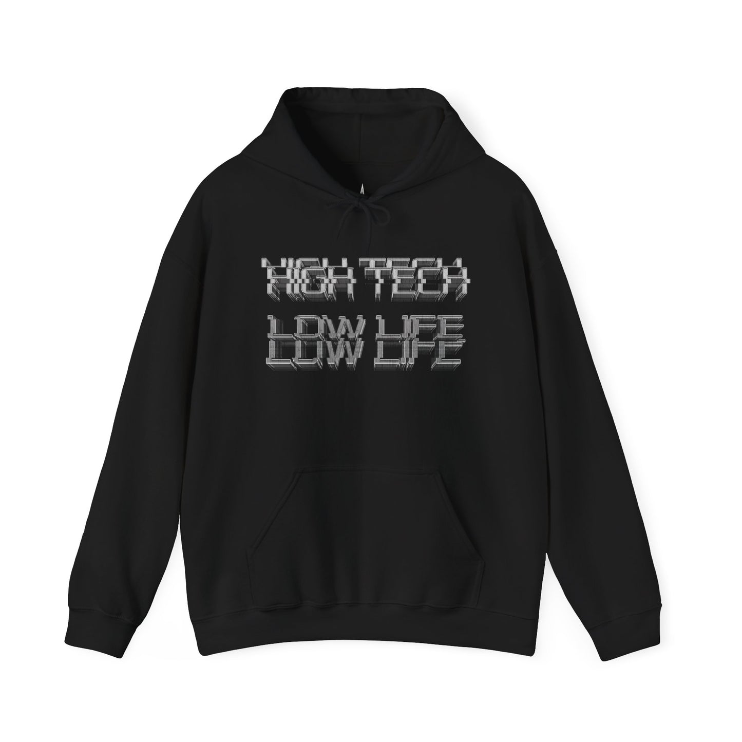 High Tech Low Life - Enter The Glitch Back Hoodie