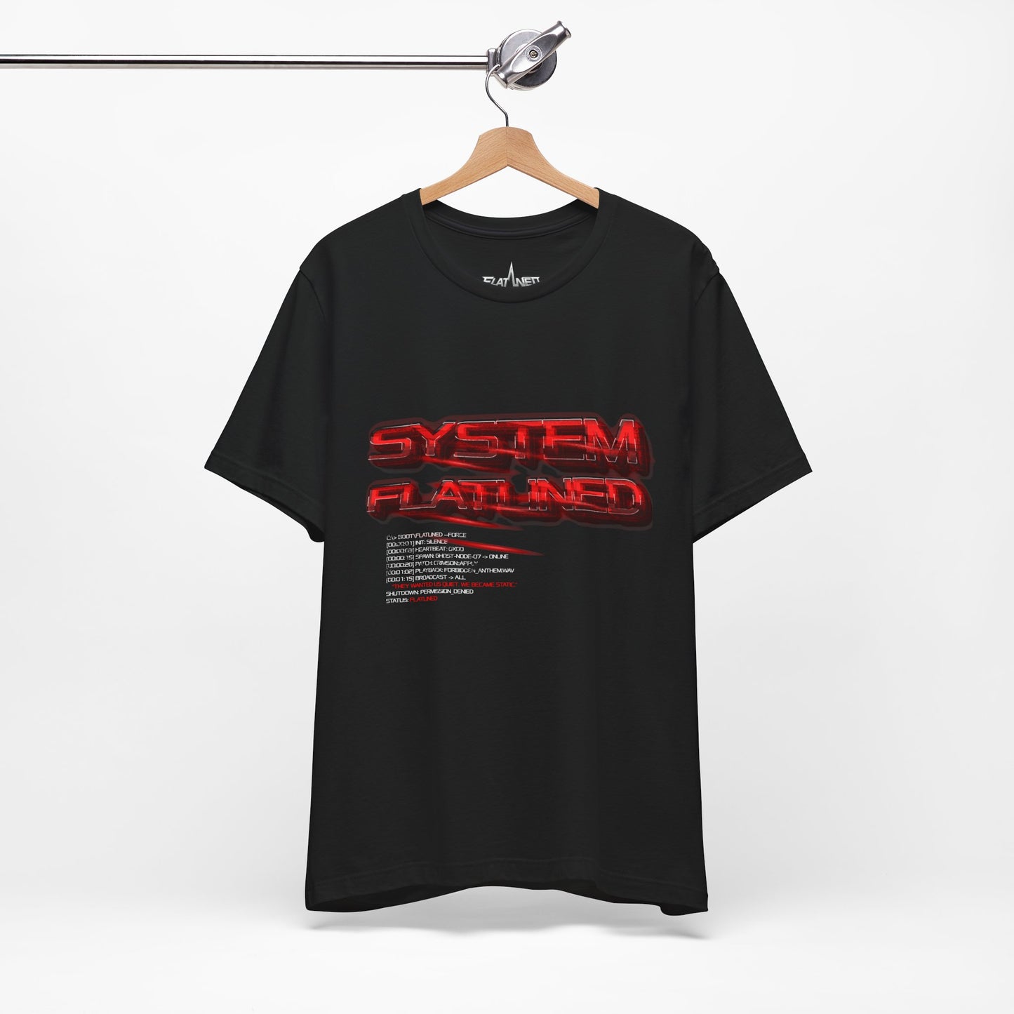 System Flatlined - Enter The Glitch Back T-shirt