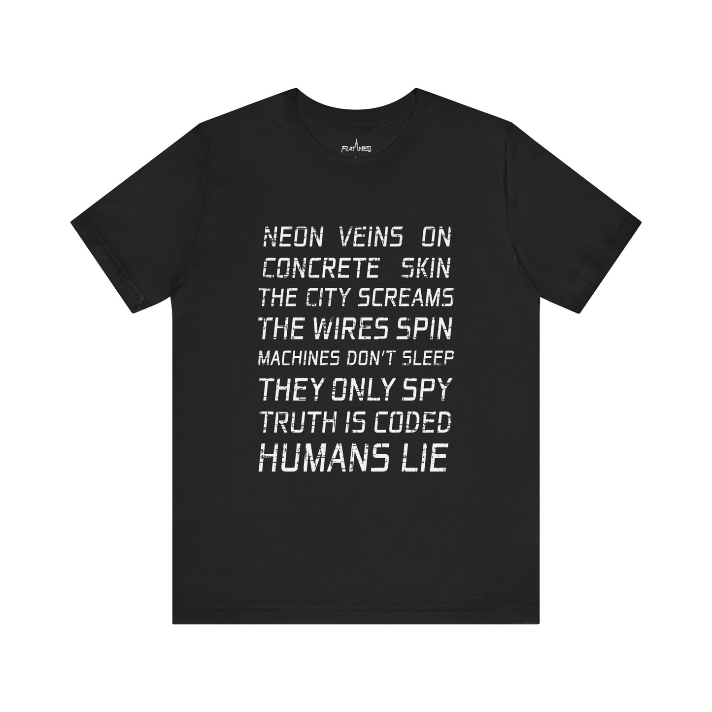 Neon Veins - Enter The Glitch Back T-shirt
