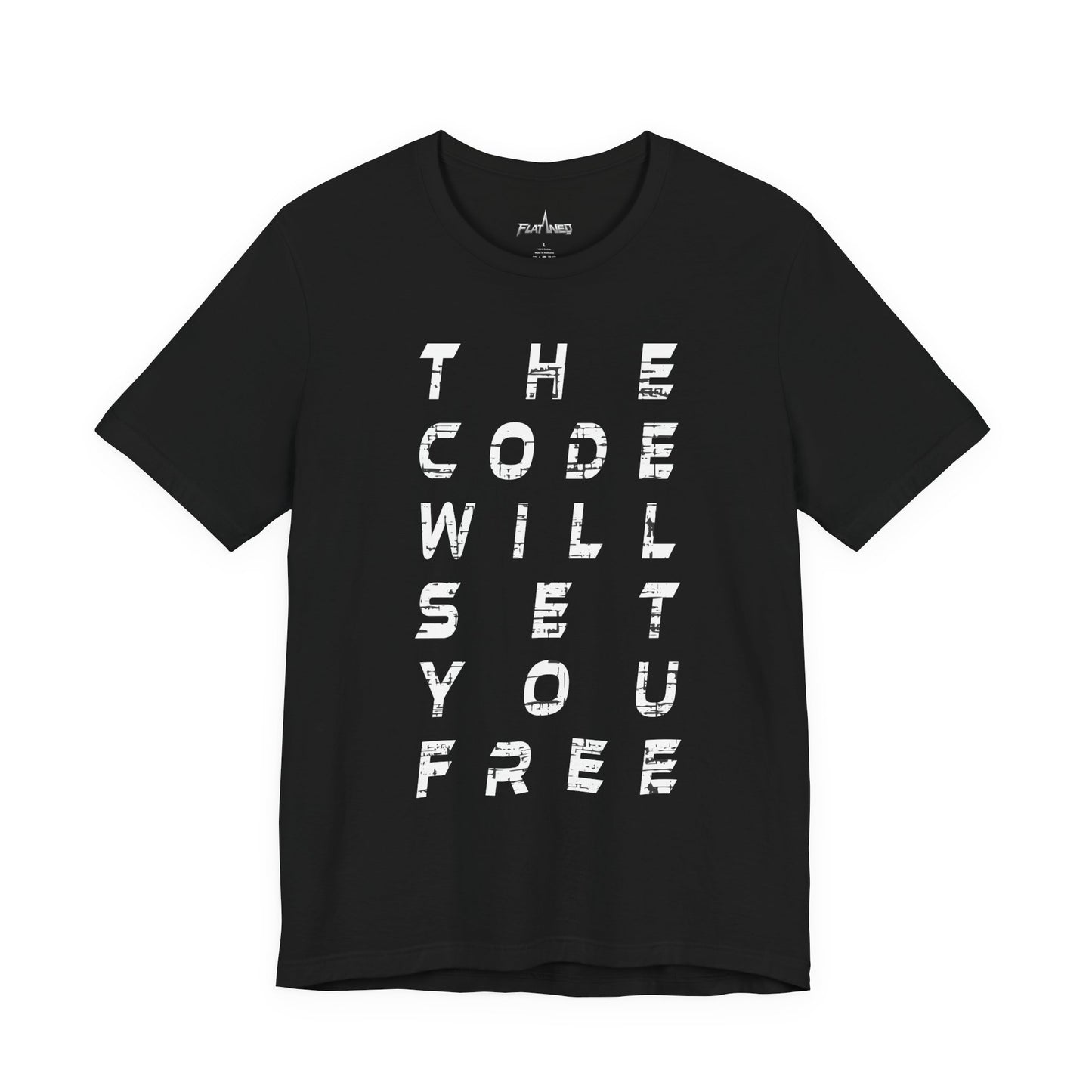 The Code Will Set You Free - Enter The Glitch Back T-shirt