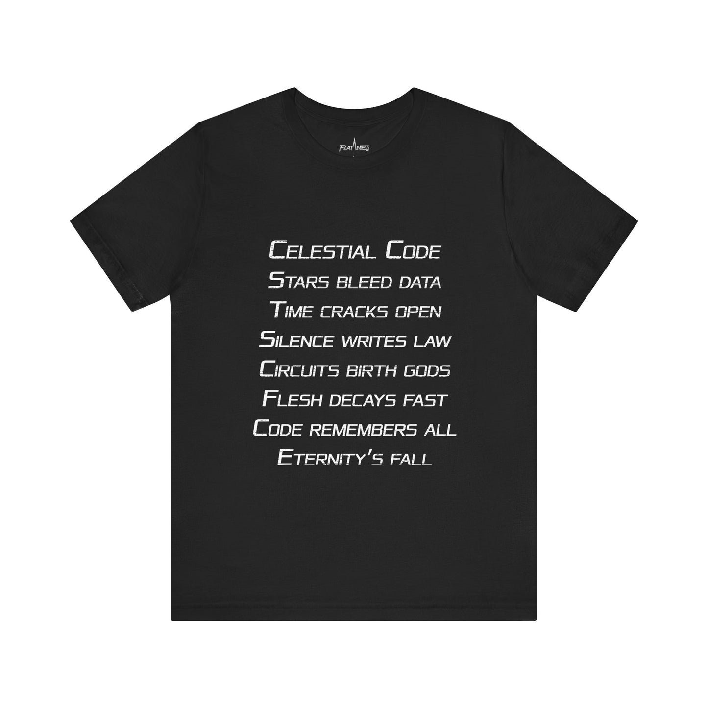 Celestial Code - Enter The Glitch Back T-shirt