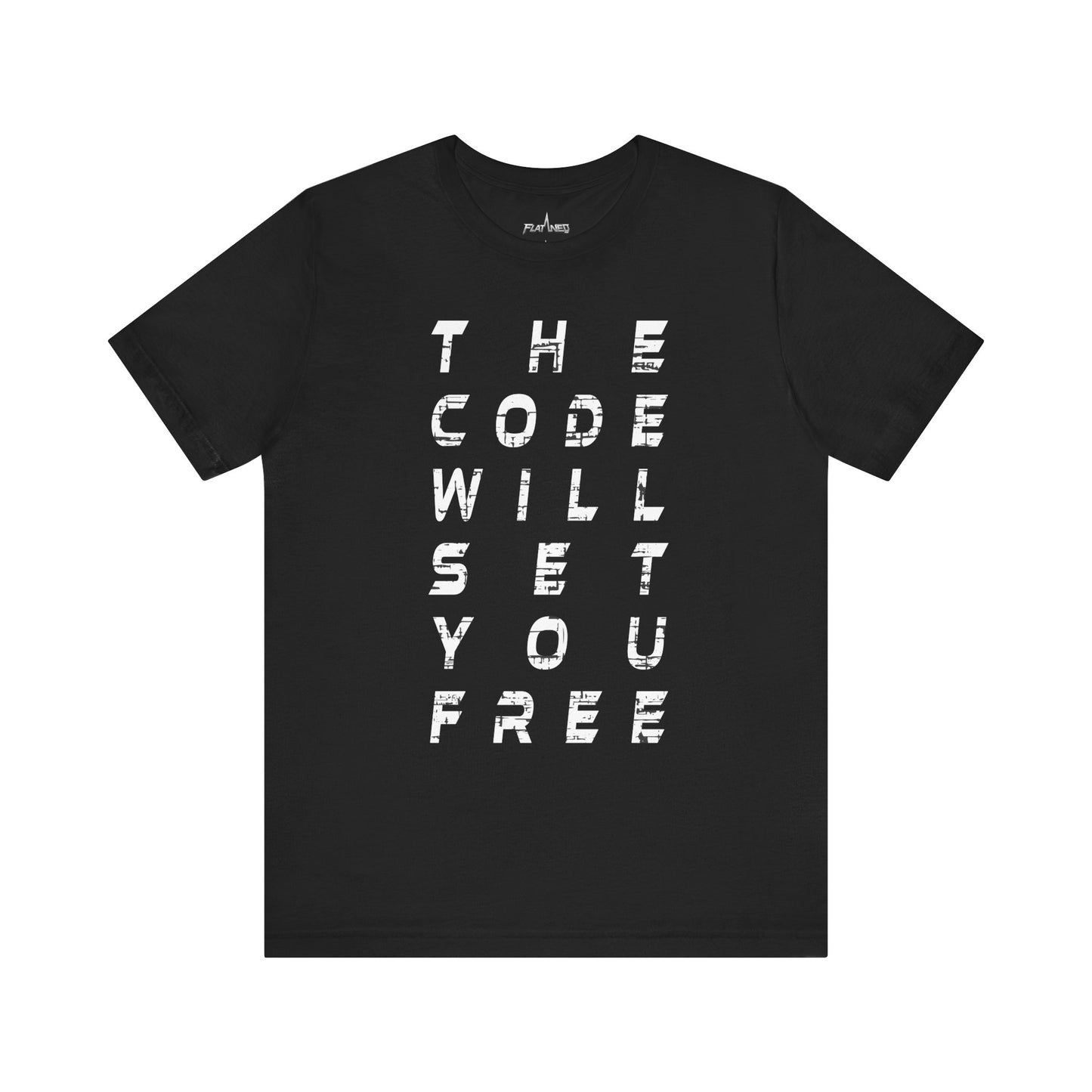The Code Will Set You Free - Enter The Glitch Back T-shirt