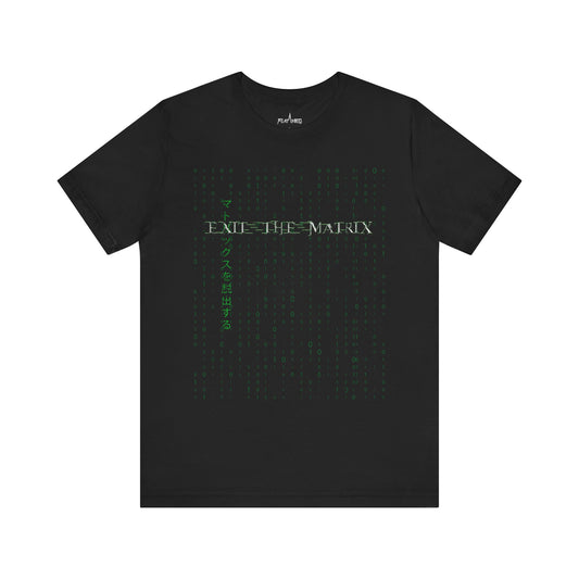 Exit The Matrix - Enter The Glitch Back T-shirt