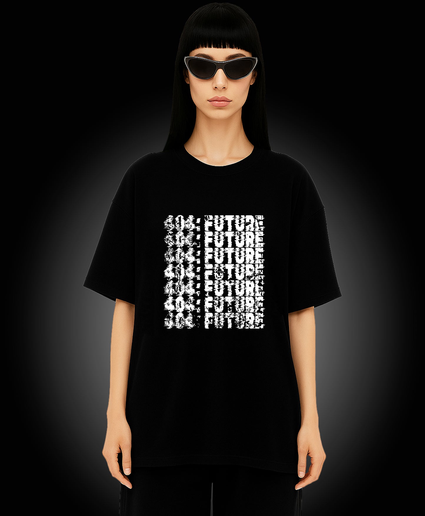404: Future Tshirt - Cyberpunk Oversized Streetwear T-Shirt