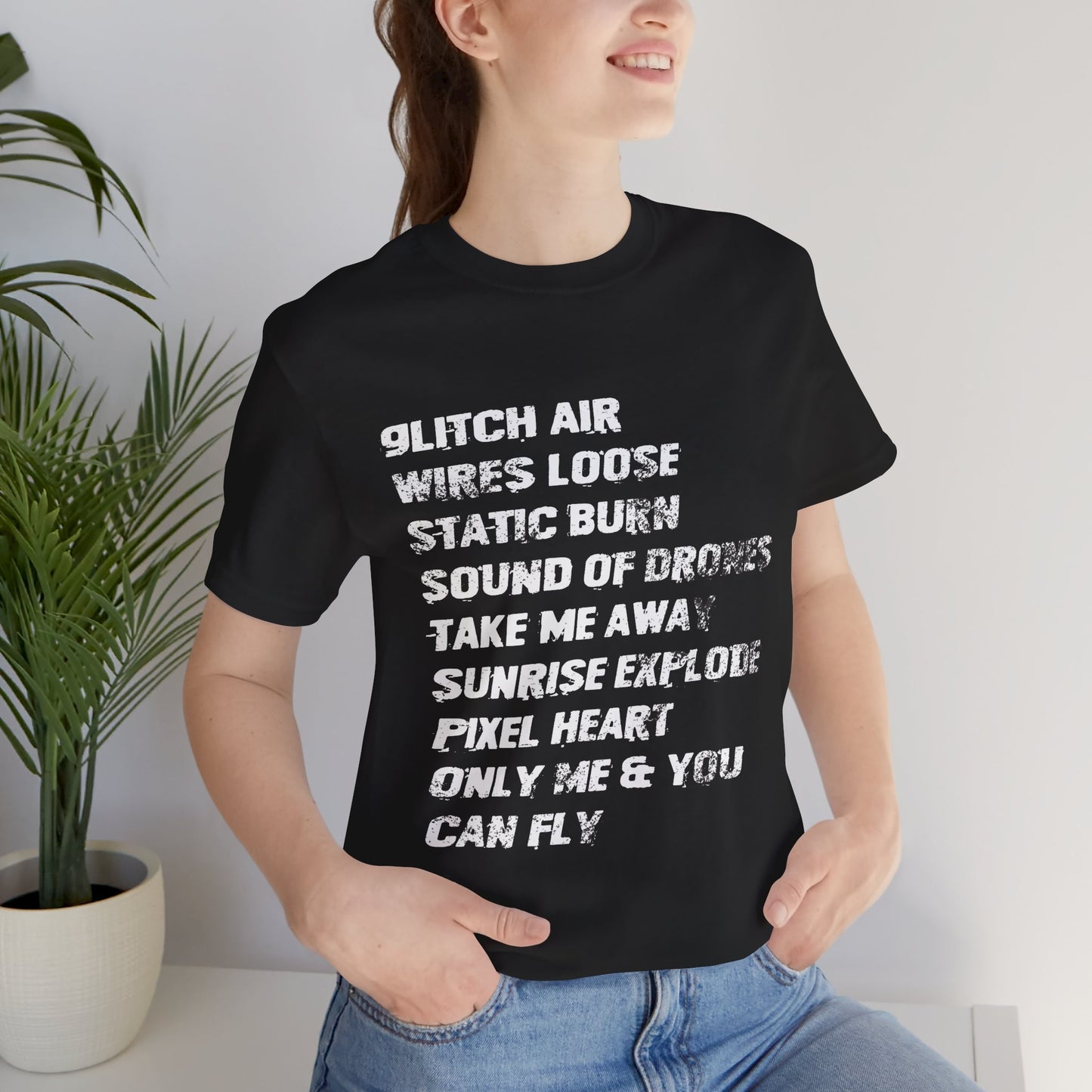 Dystopian Love Poem - Enter The Glitch Back T-shirt