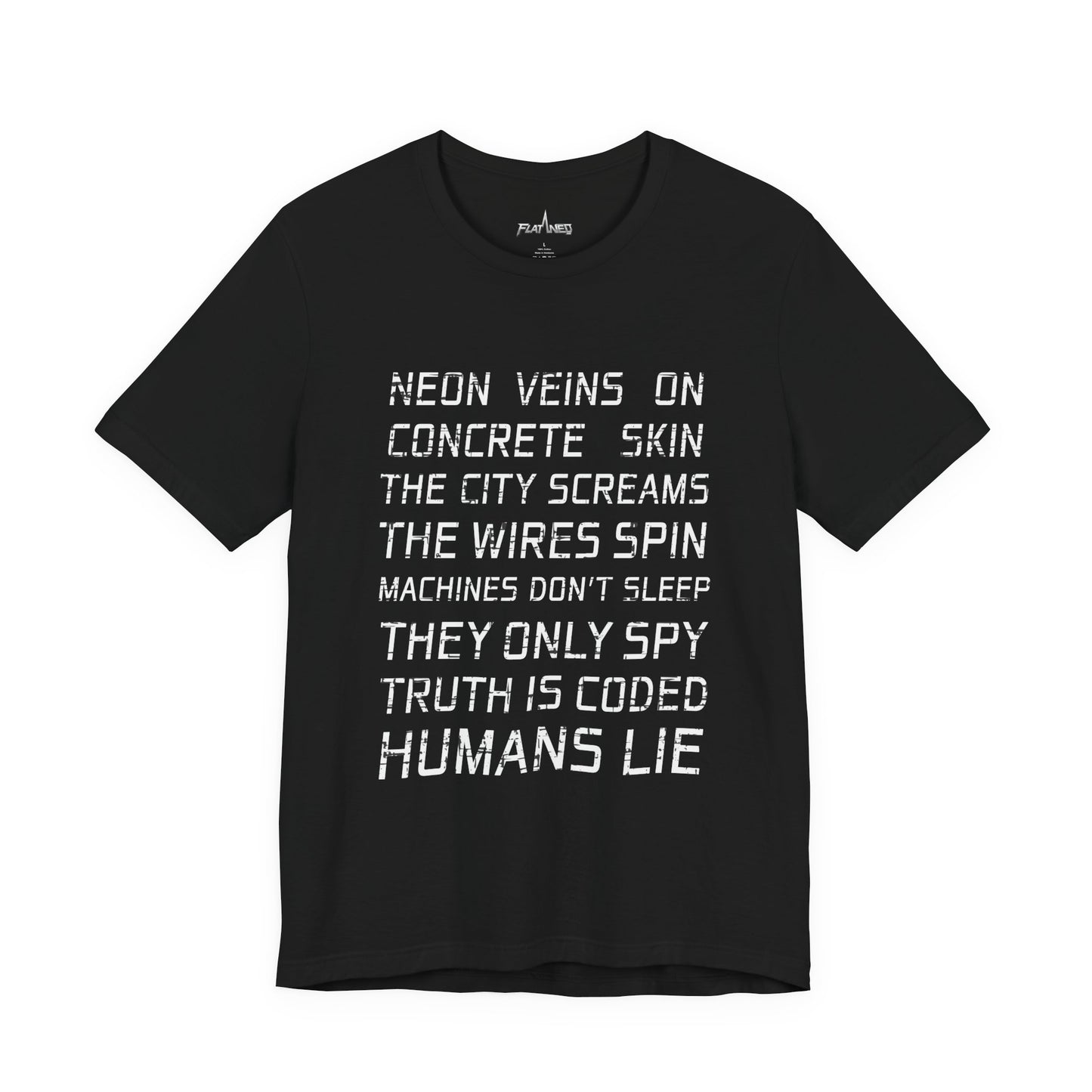 Neon Veins - Enter The Glitch Back T-shirt