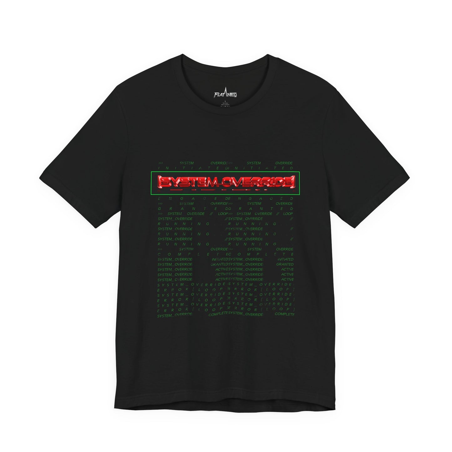 System Override - Enter The Glitch Back T-shirt