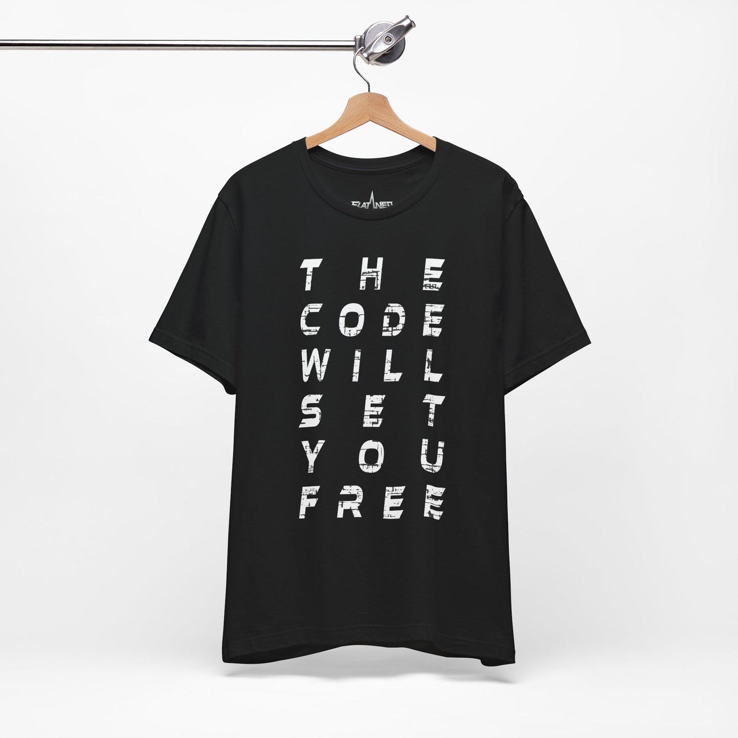 The Code Will Set You Free - Enter The Glitch Back T-shirt