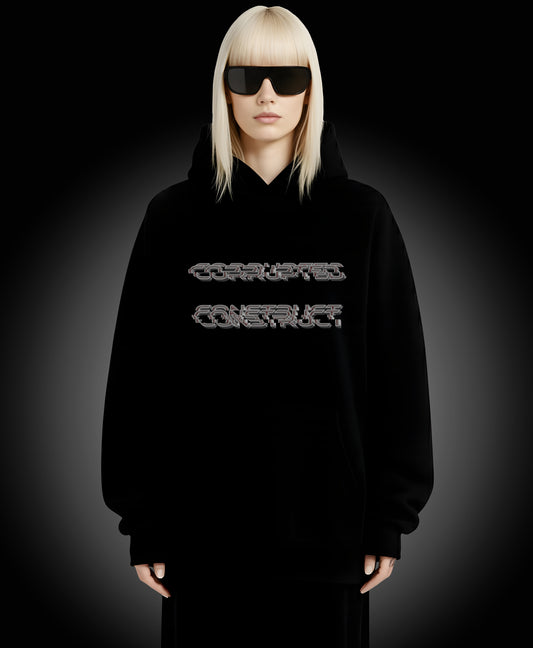 Corrupted Construct - Enter The Glitch Back Hoodie