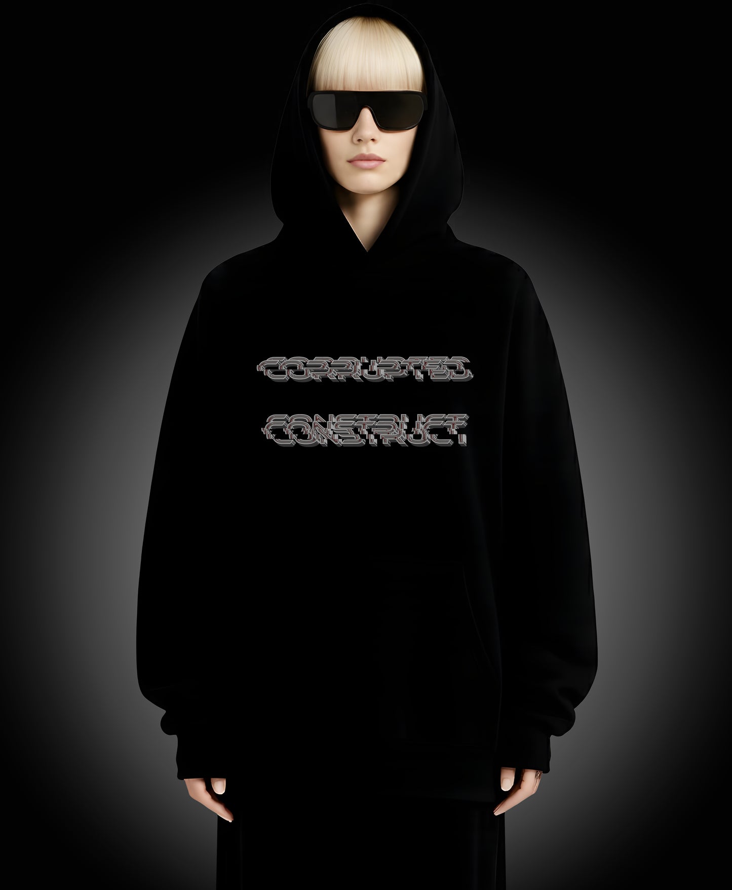 Corrupted Construct - Enter The Glitch Back Hoodie