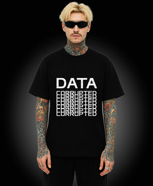 Data Corrupted - Enter The Glitch Back T-shirt
