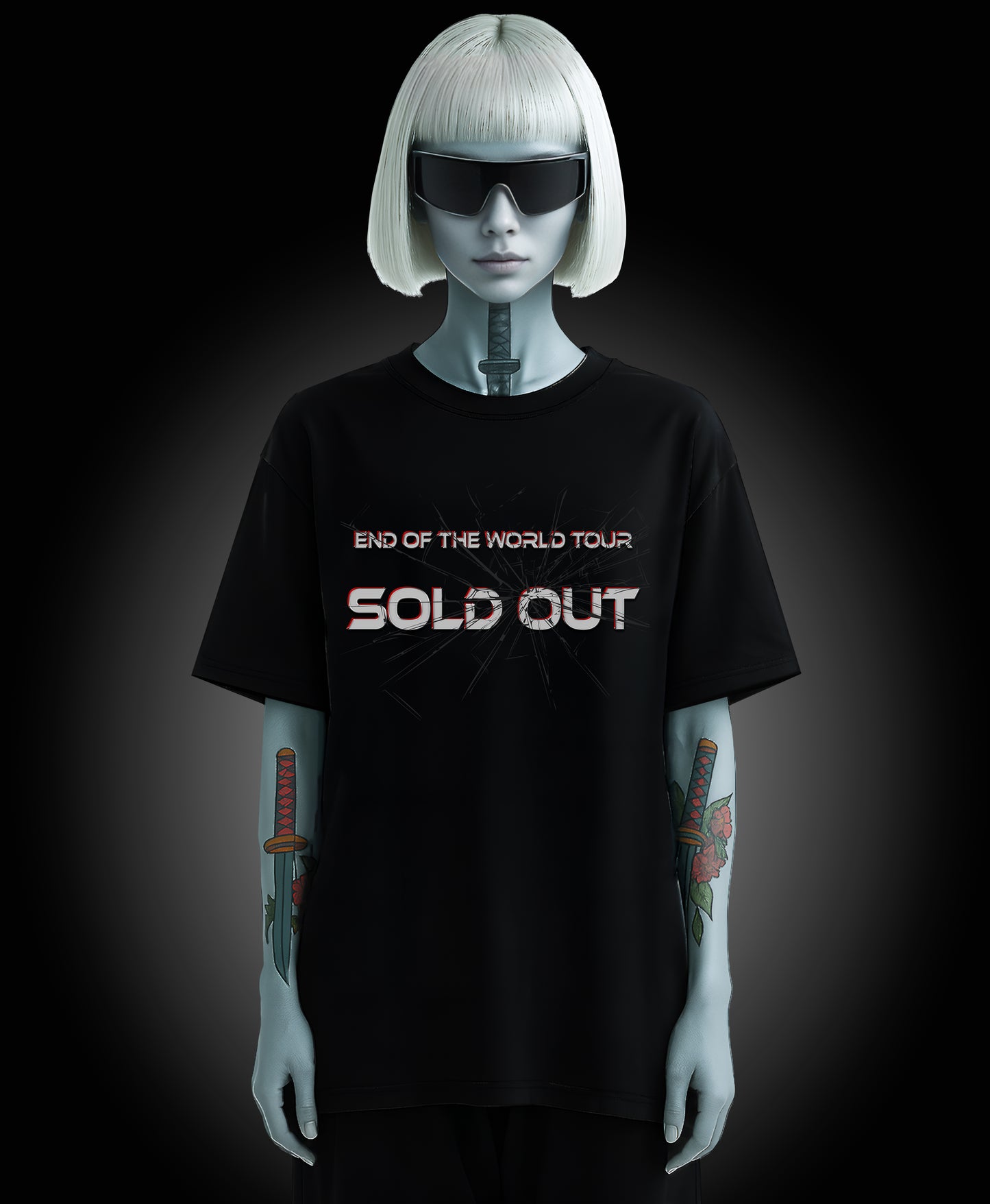 End Of The World Tour SOLD OUT - Enter The Glitch Back T-shirt