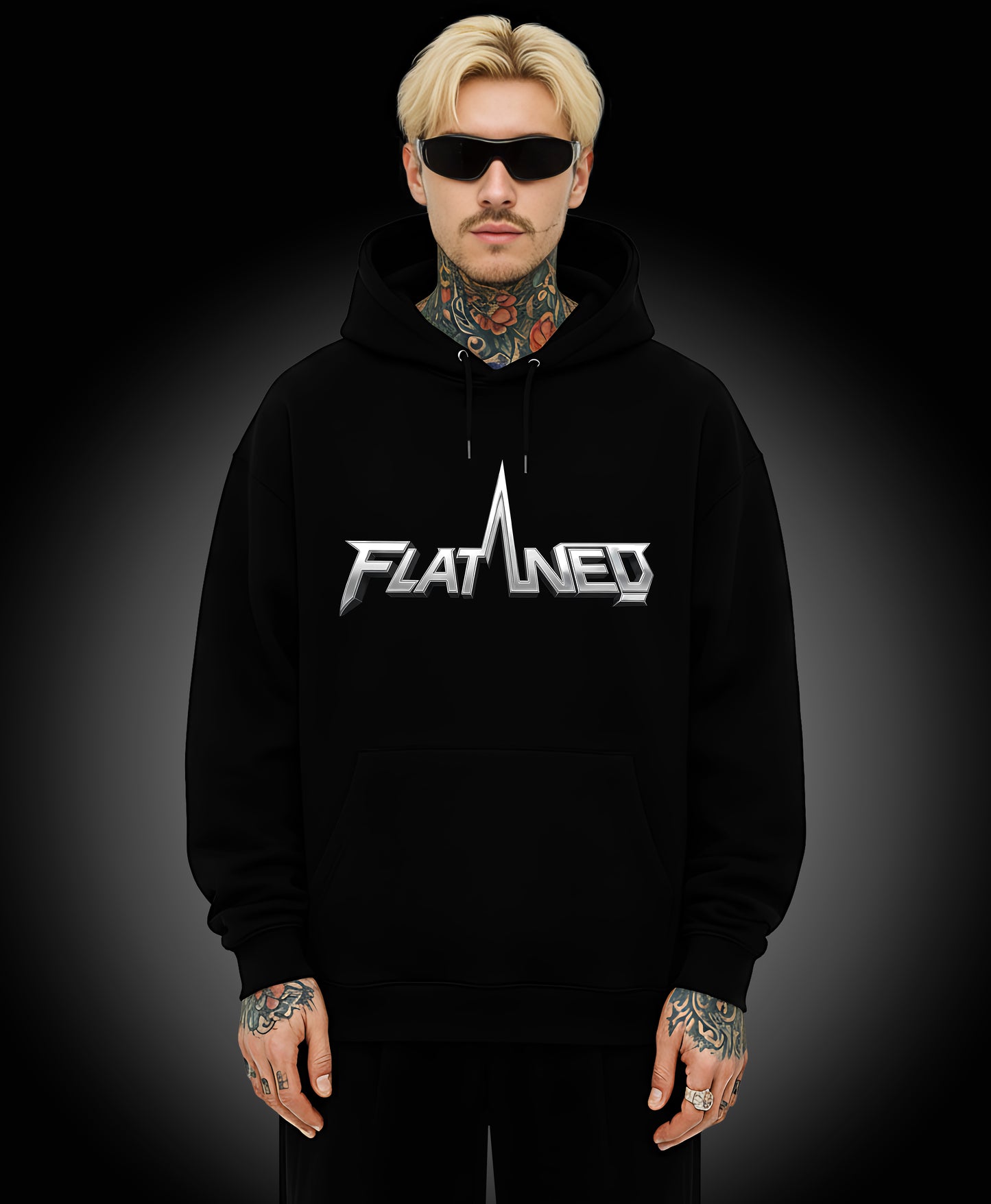 Flatlined - Enter The Glitch Back Hoodie