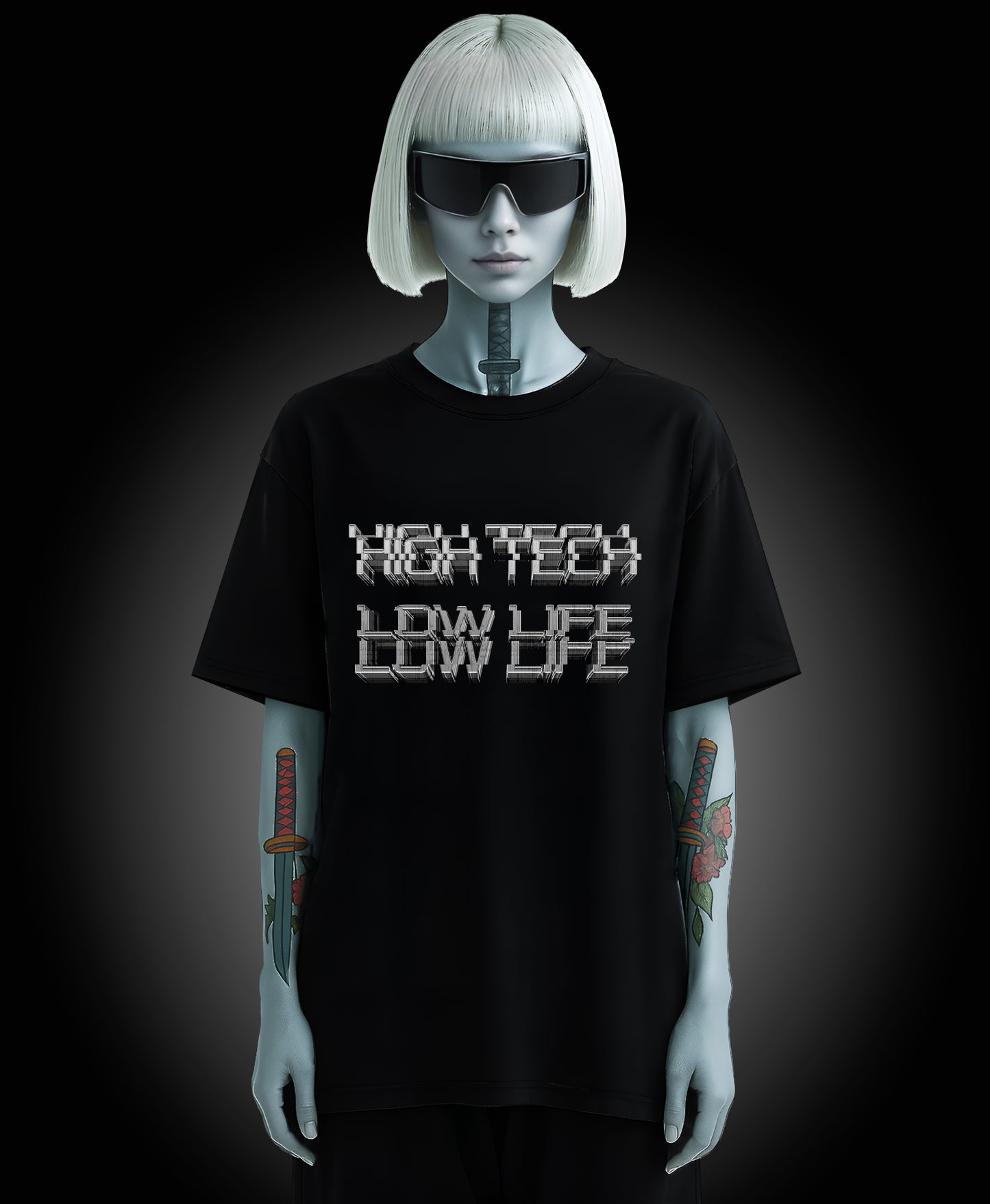 High Tech Low Life - Enter The Glitch Back T-shirt