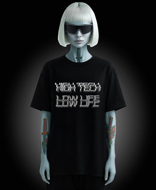 High Tech Low Life - Enter The Glitch Back T-shirt