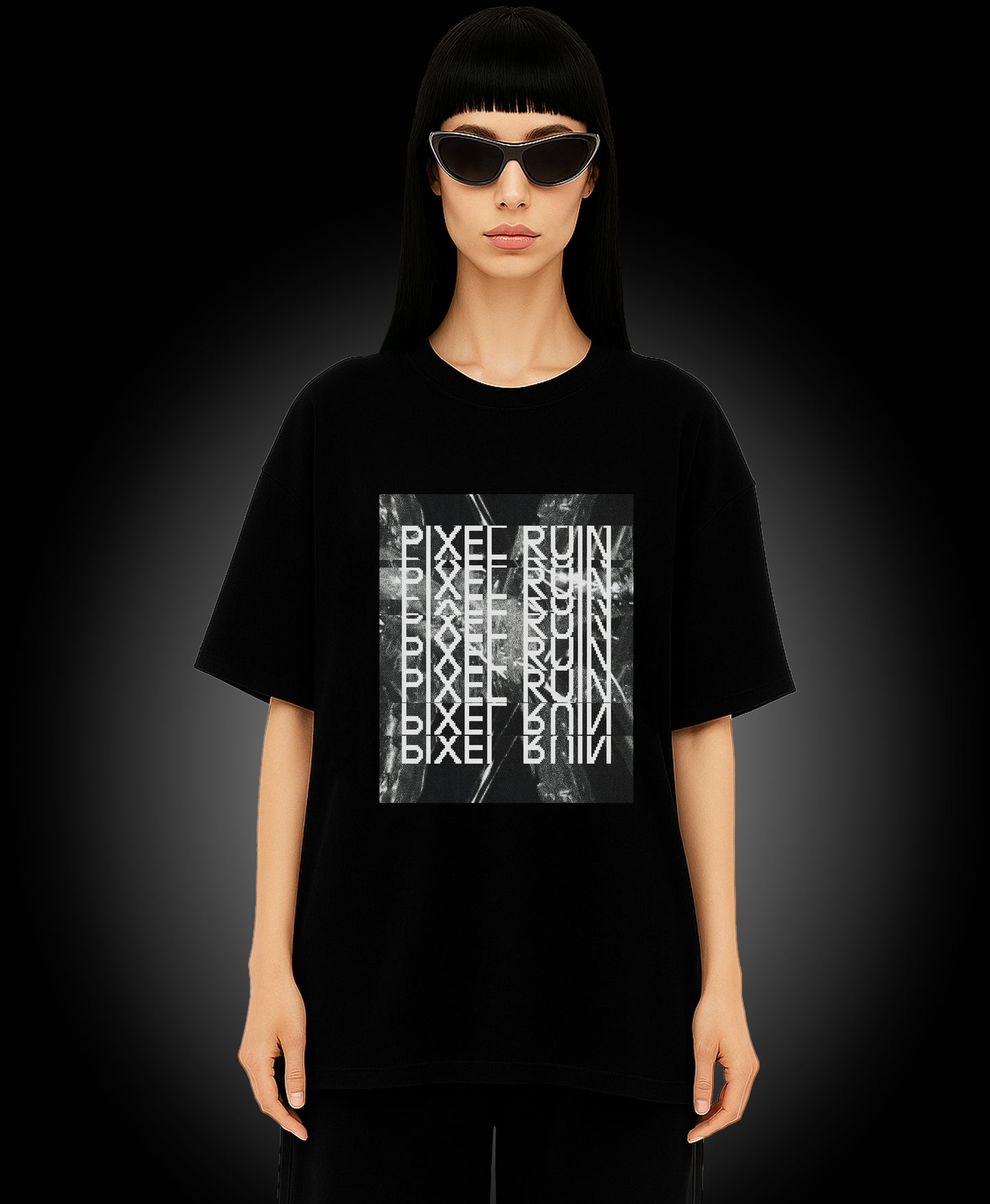 Pixel Ruin - Enter The Glitch Back T-shirt
