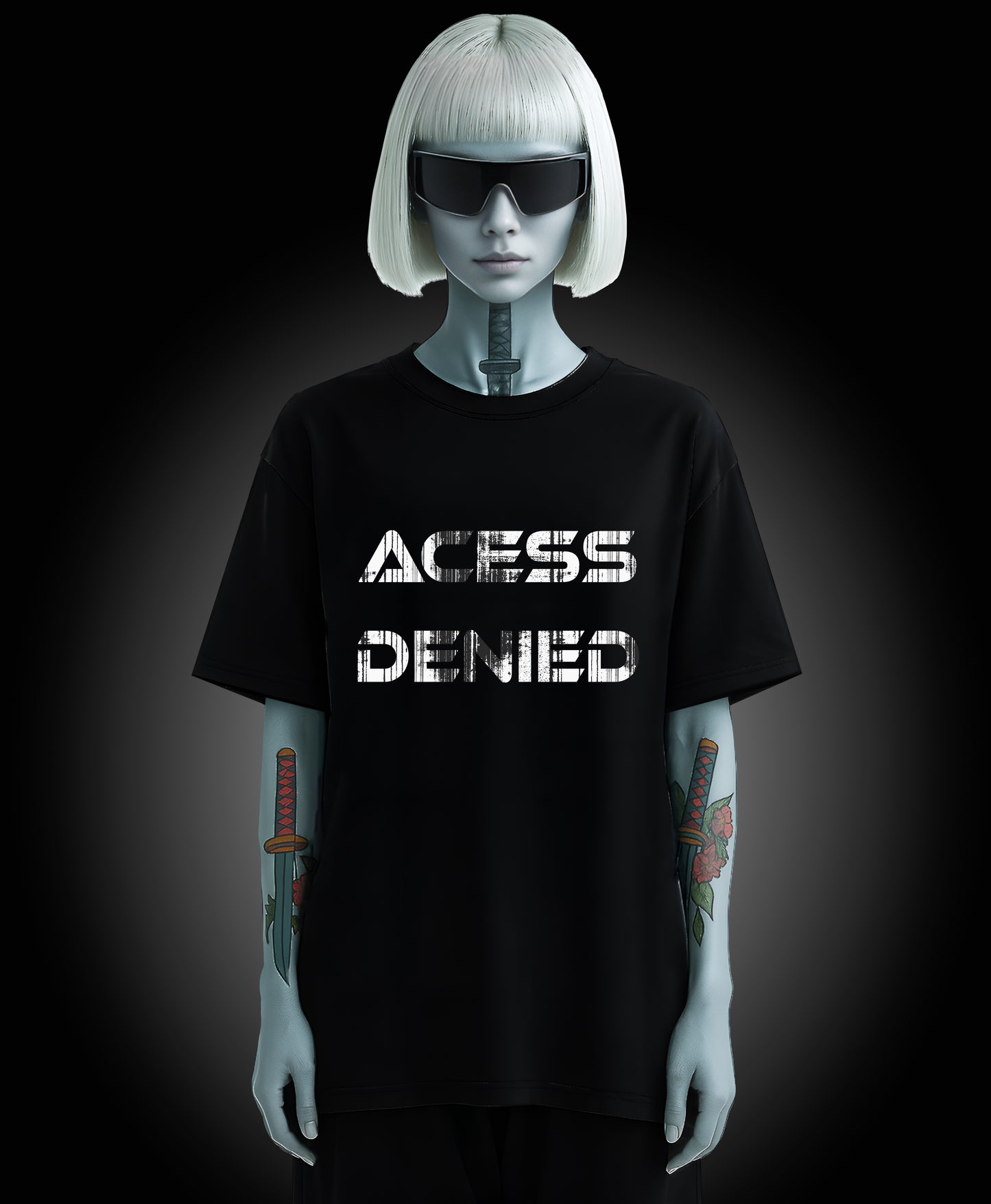 Access Denied - Enter The Glitch Back T-shirt