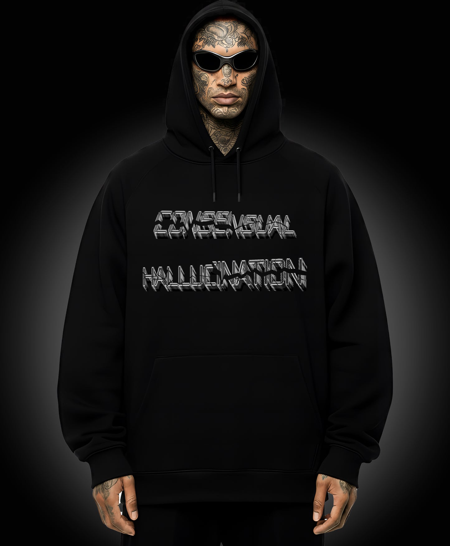 Consensual Hallucination - Enter The Glitch Back Hoodie