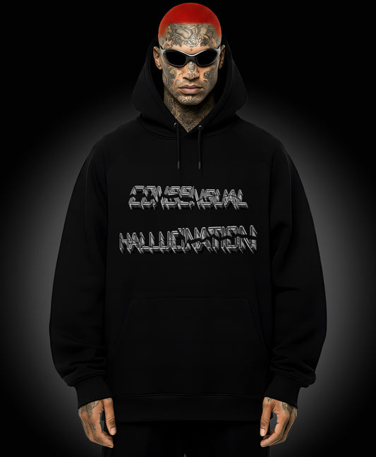 Consensual Hallucination - Enter The Glitch Back Hoodie