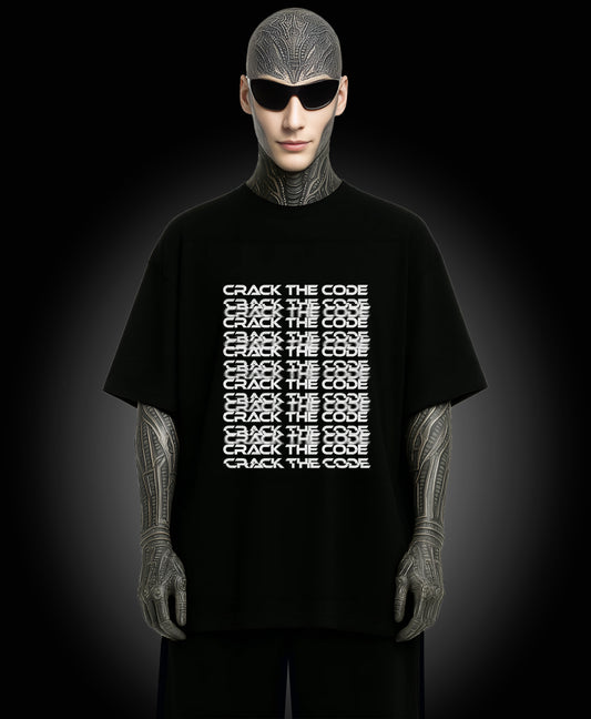 Crack The Code - Enter The Glitch Back T-shirt