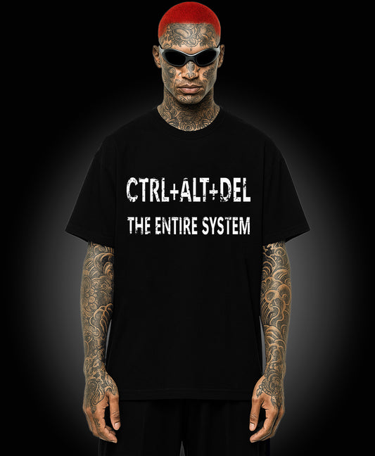 CTRL + ALT + DEL - Enter The Glitch Back T-shirt