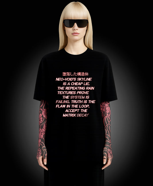 Neo-Void City - Enter The Glitch Back T-shirt