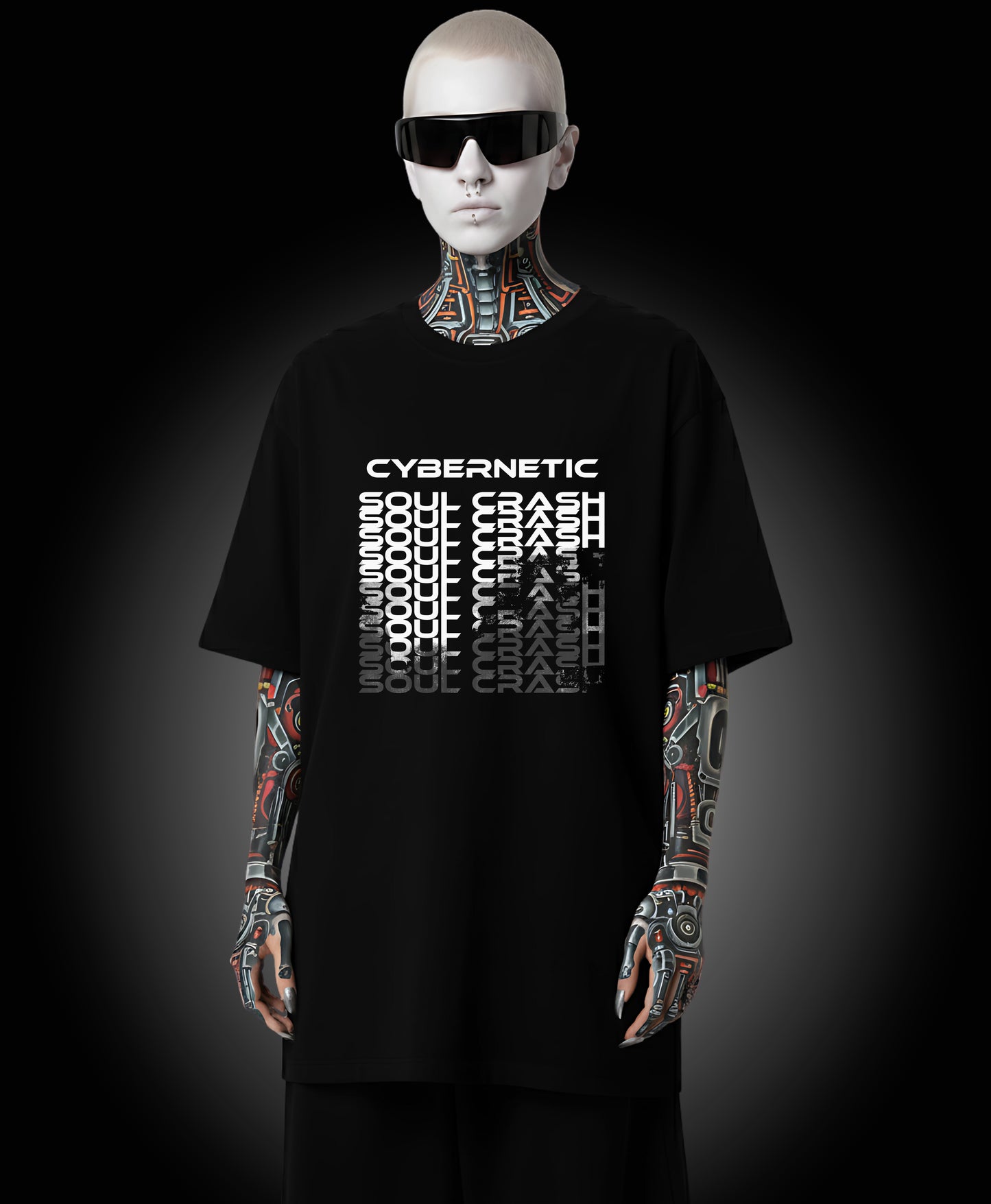 Cybernetic Soul Crash - Enter The Glitch Back T-shirt
