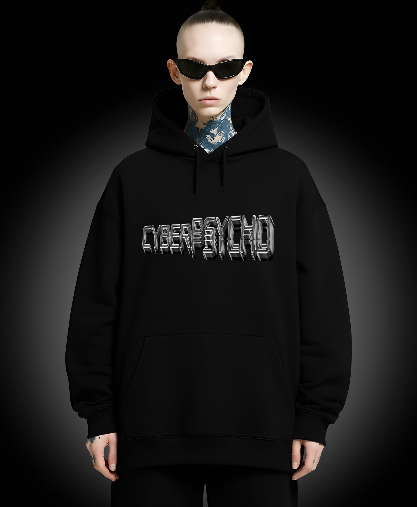 Cyberpsycho - Enter The Glitch Back Hoodie