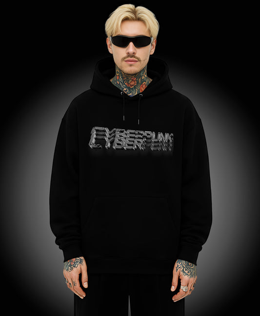 Cyberpunk - Enter The Glitch Back Hoodie