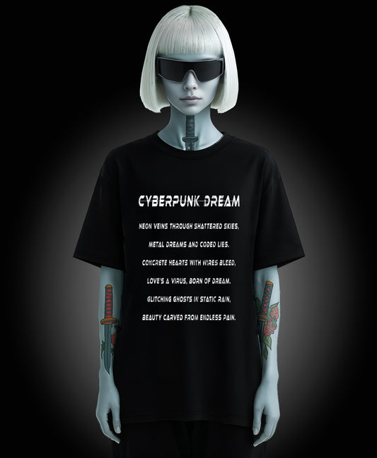 Cyberpunk Dream - Enter The Glitch Back T-shirt