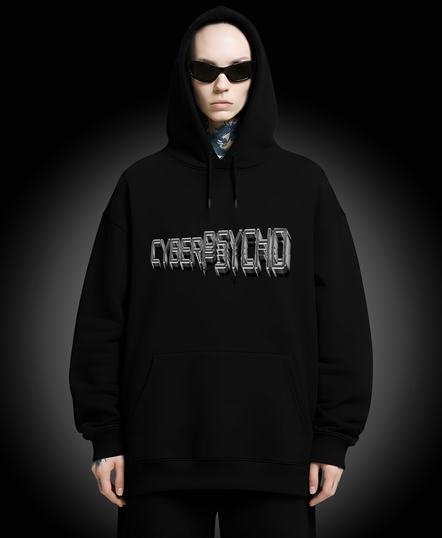 Cyberpsycho - Enter The Glitch Back Hoodie