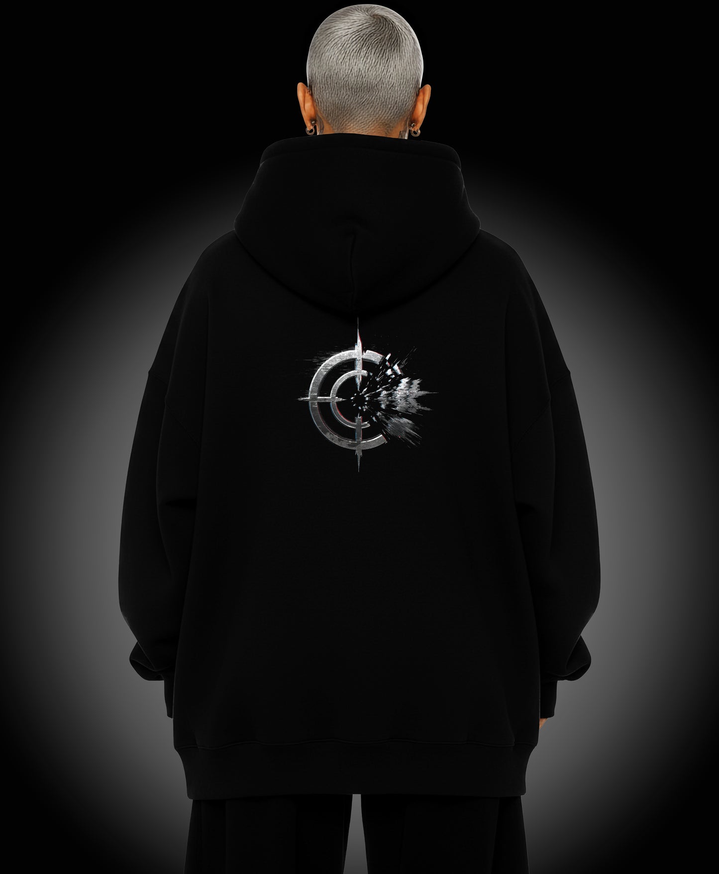 Cyber Space - Enter The Glitch Back Hoodie