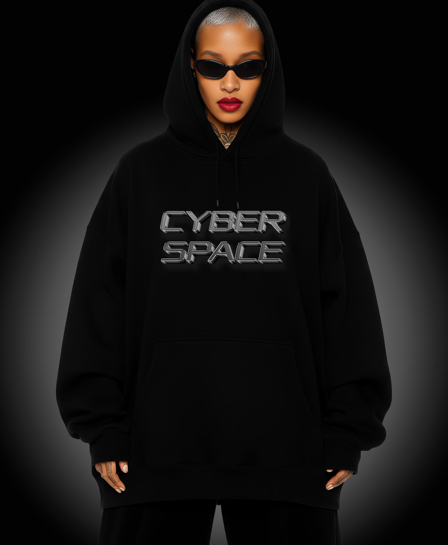 Cyber Space - Enter The Glitch Back Hoodie