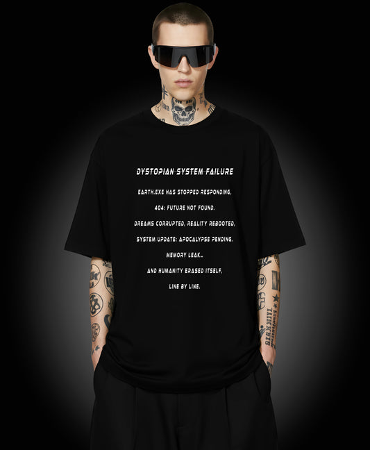 Dystopian System Failure - Enter The Glitch Back T-shirt