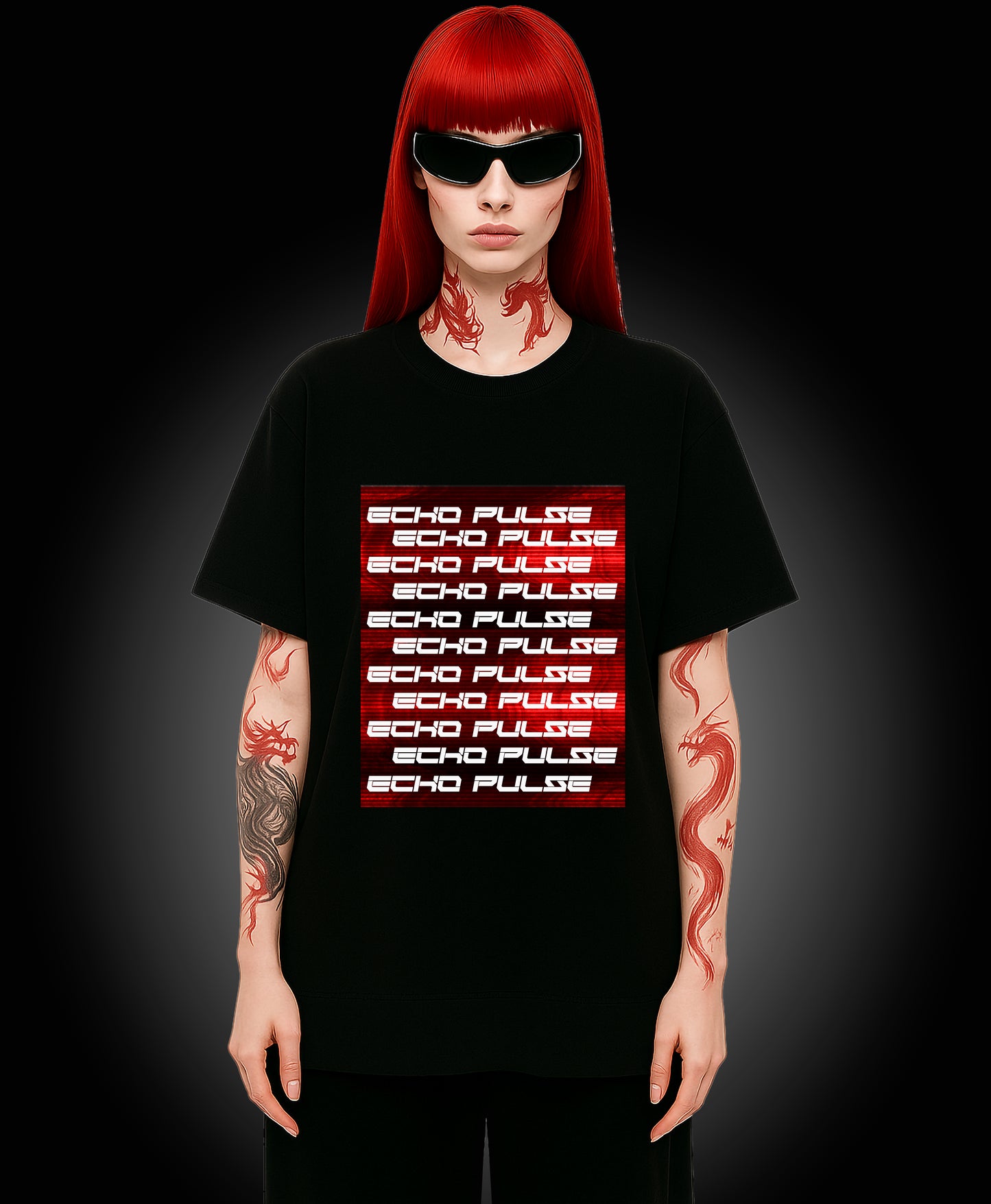 Echo Pulse - Enter The Glitch Back T-shirt