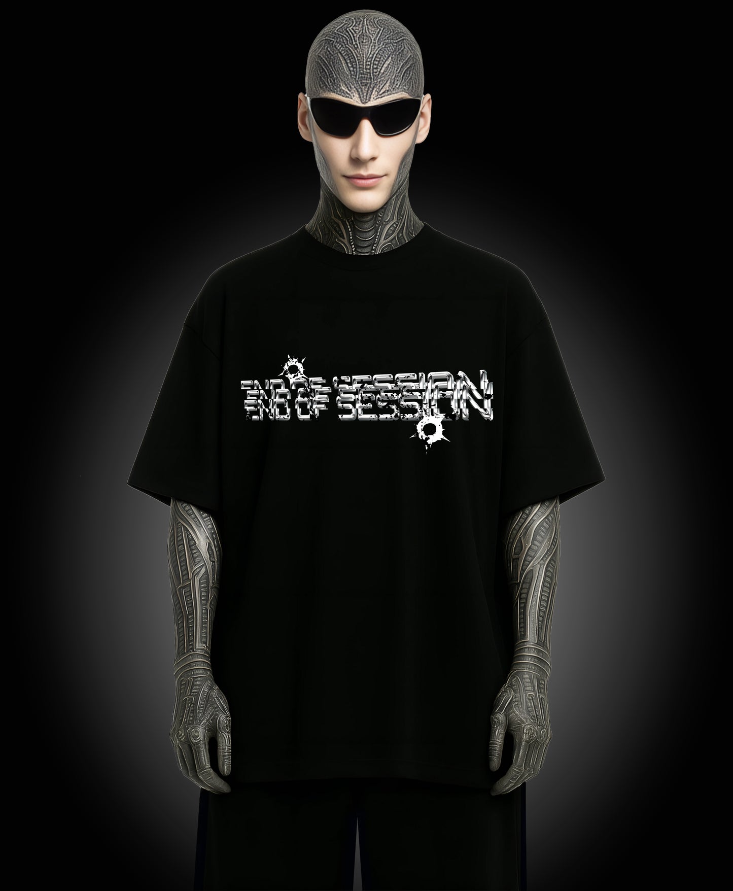 End Of Session - Enter The Glitch Back T-shirt