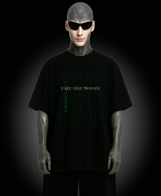 Exit The Matrix - Enter The Glitch Back T-shirt
