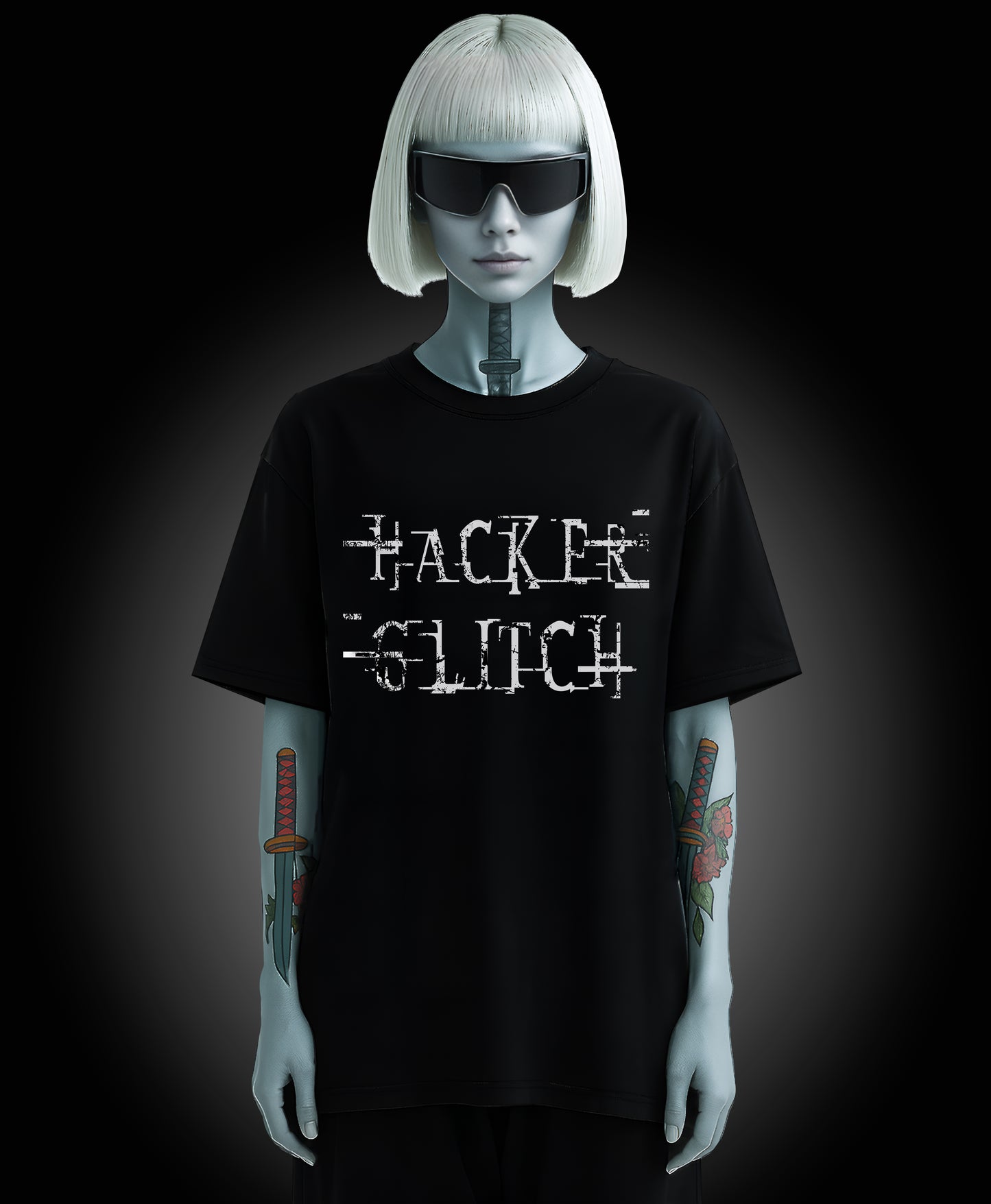 Hacker Glitch - Enter The Glitch Back T-shirt