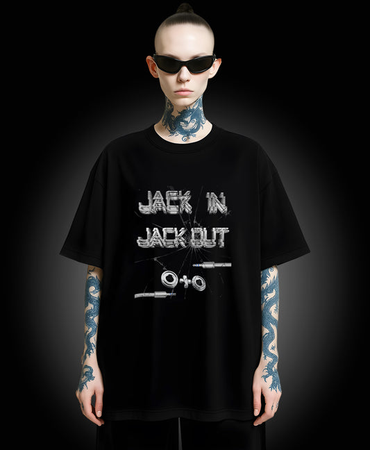 Jack In Jack Out - Enter The Glitch Back T-shirt